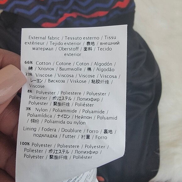 M missoni sleeveless multi colored chevron print dress wmns sz 38 - Picture 7 of 8